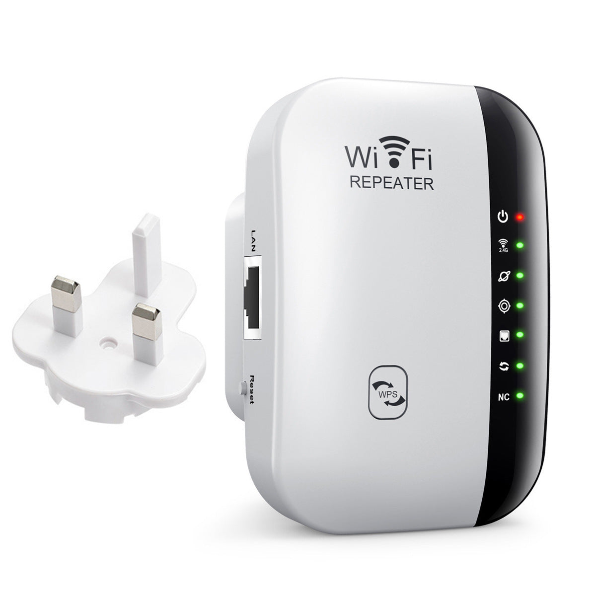 Repetidor de Señal Wi-Fi wireless 2.4 GHz — Amplificador de Cobertura para home u office - White US