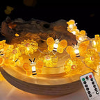 Guirnalda de luces decorativas con forma de flor de abeja para festivales | Proyect369