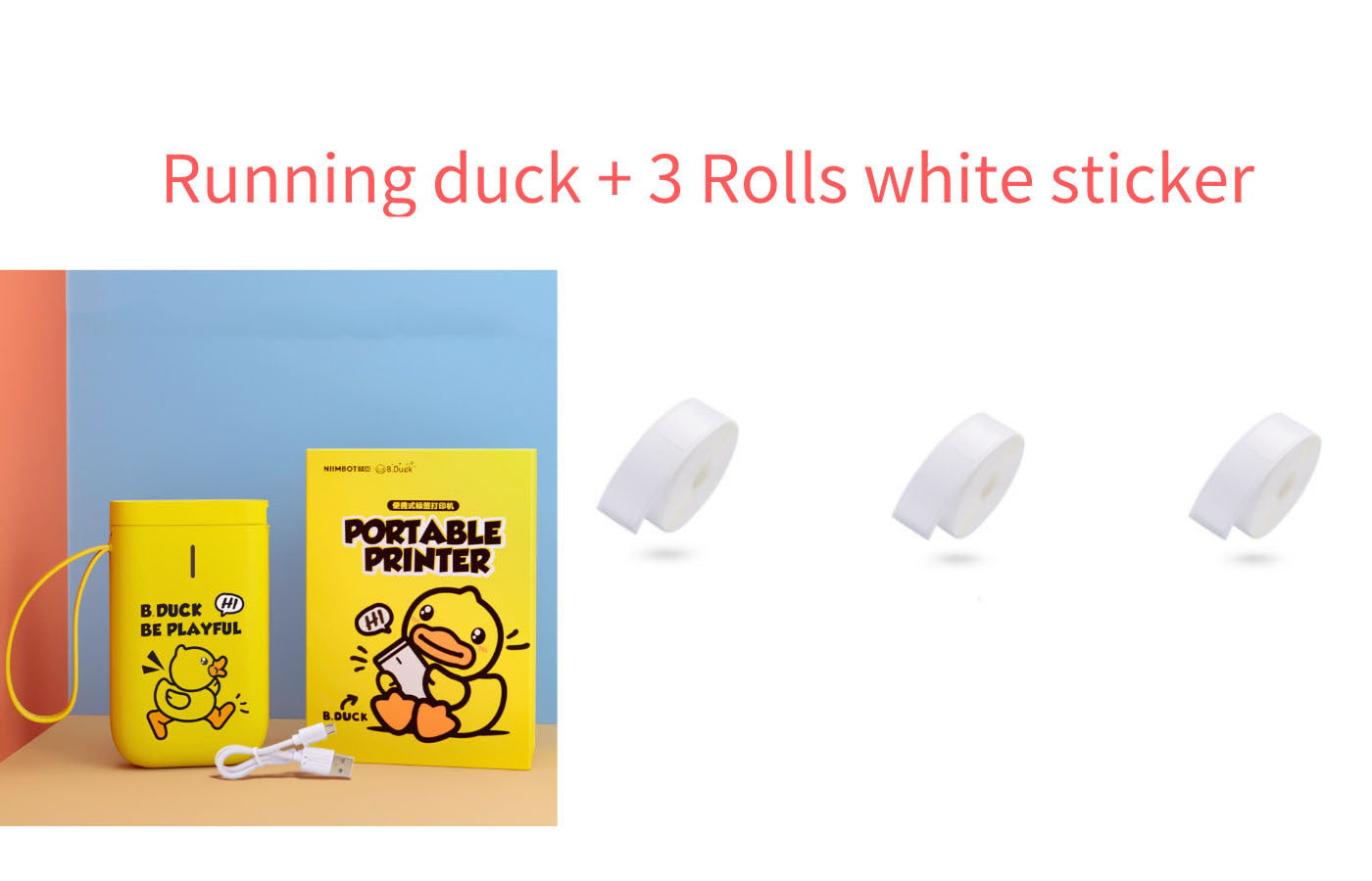 '- Three color stickers 3PC