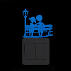 Pegatina luminosa azul para interruptor | Proyect369