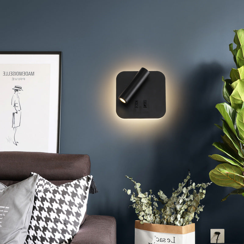 Lámpara de pared LED minimalista moderna para mesita de noche | Proyecto 369
