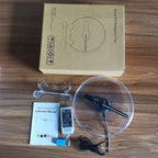 3D HD holográfico ventilador 18cm transmisión publicitario - Fuente de alimentación US 18CM