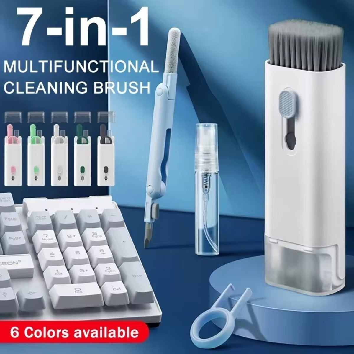 7 in 1 computadora teclado cleaner brush kit audífono cleaning pen para headset teclado cleaning tools cleaner keycap