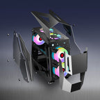 Full side tempered glass computadora funda - Pink