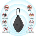 Repelente de insectos, pulgas , mosquitos y mas. ultrasónico smart para exteriores, rechargeable por USB, para