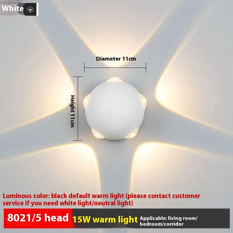 Simple Up And Down Illuminated Decorative Spherical Wall | Proyect369