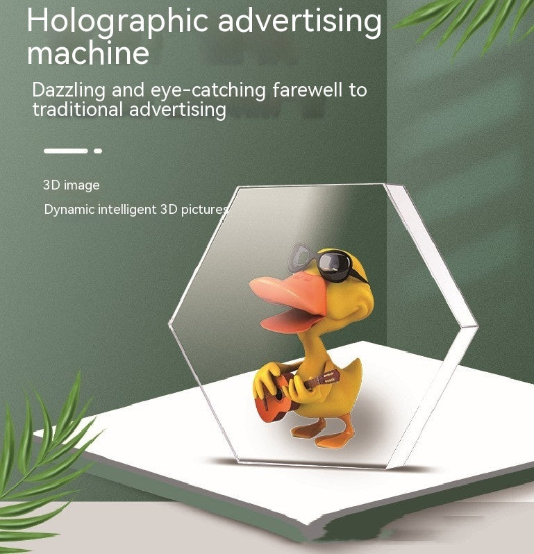 Ojo desnudo 3d holográfico ventilador proyección estéreo Rotating publicitario máquina - US