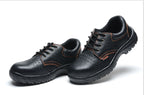 Antiskid and wear-resistant safety protection of Baotou working shoes safety shoes in summer - 39 Black
