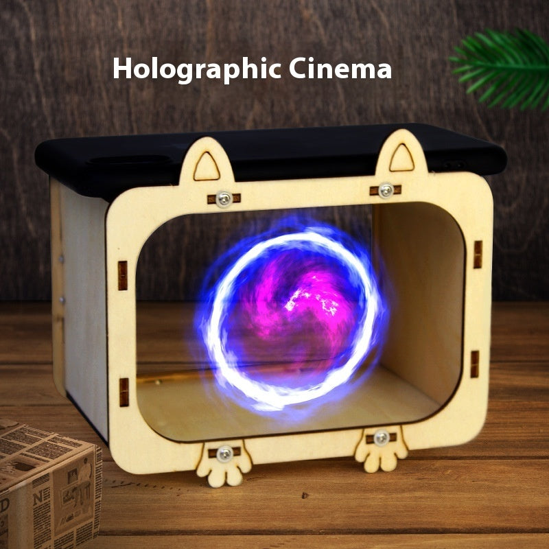proyector de cine holográfico 3D para TV, experimento | Proyecto369