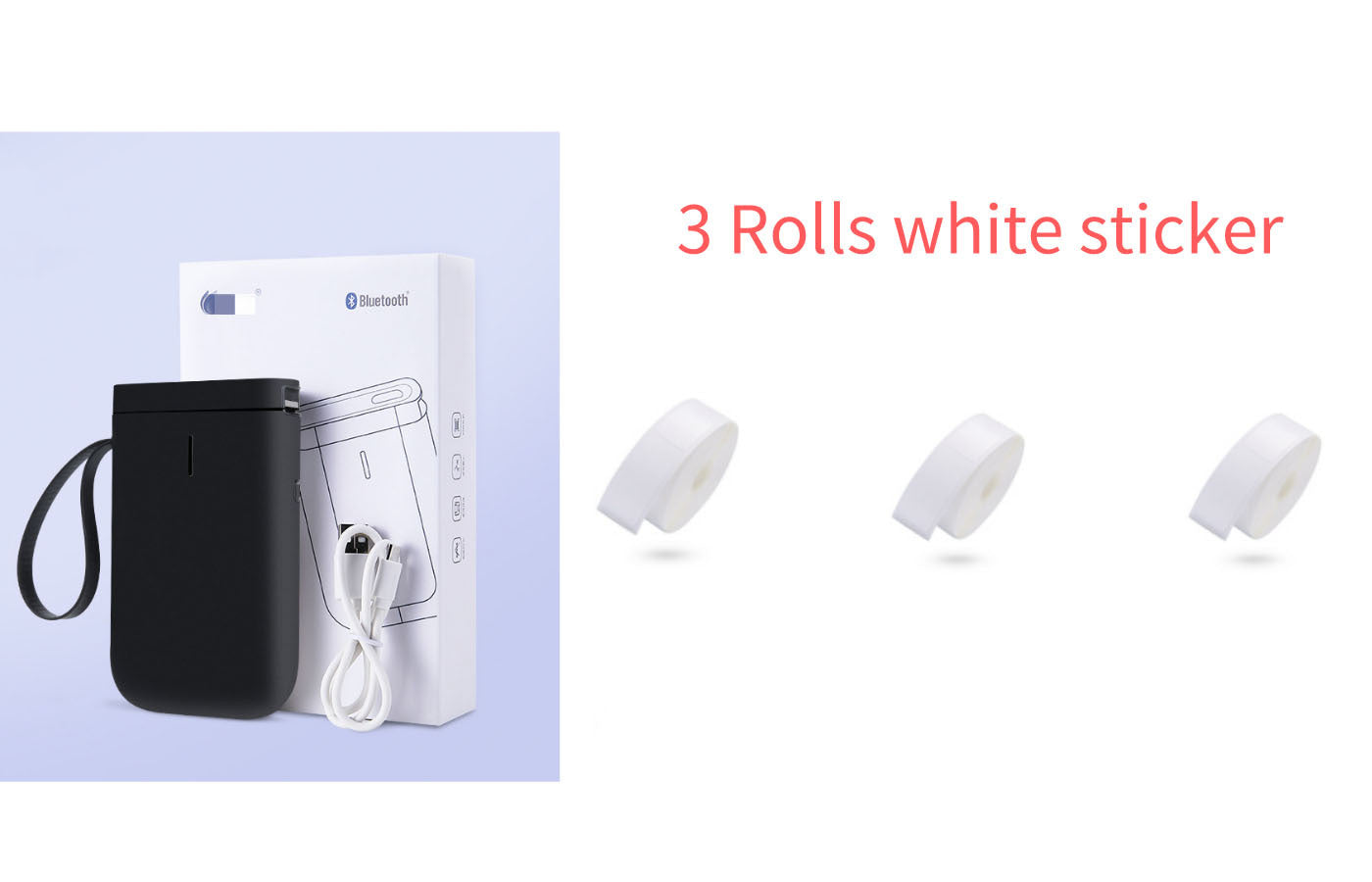 '- Blue White sticker