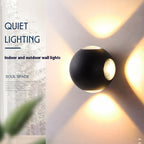 Simple Up And Down Illuminated Decorative Spherical Wall | Proyect369