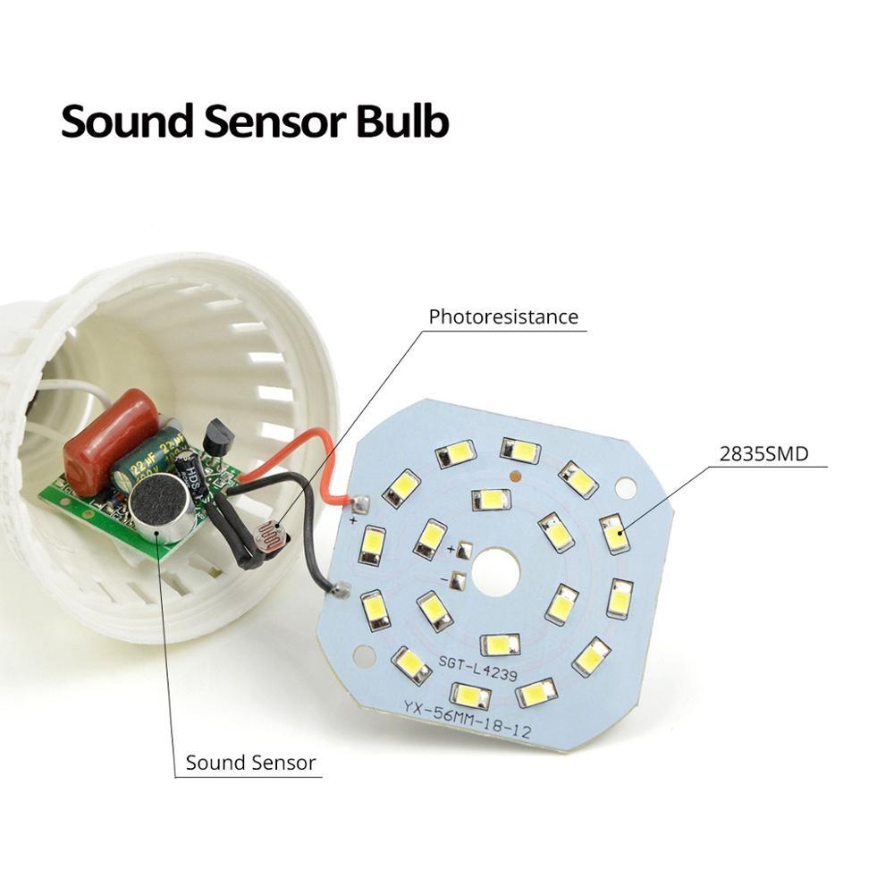 LED sound control light control bulb | Proyect369