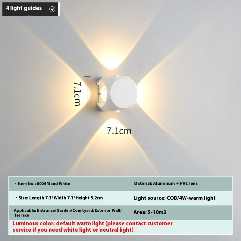 Simple Up And Down Illuminated Decorative Spherical Wall | Proyect369