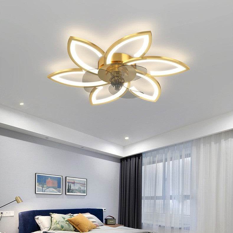 Simple And Creative Bedroom Ceiling Fan Lamp | Proyect369