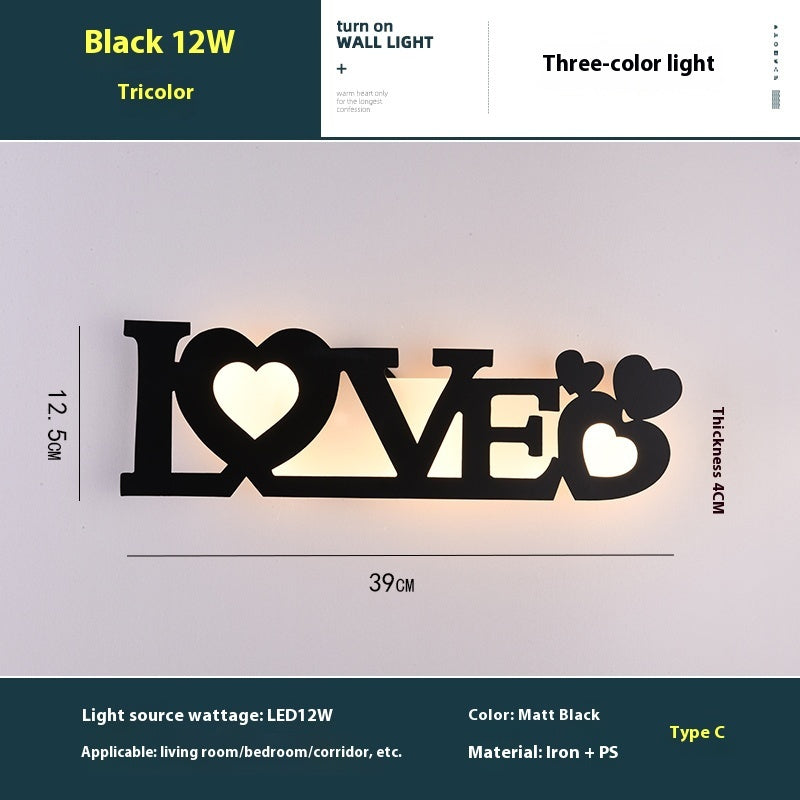 Led English Letter Wall Lamp Background Wall Creative | Proyect369