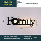 Led English Letter Wall Lamp Background Wall Creative | Proyect369