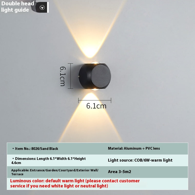 Simple Up And Down Illuminated Decorative Spherical Wall | Proyect369