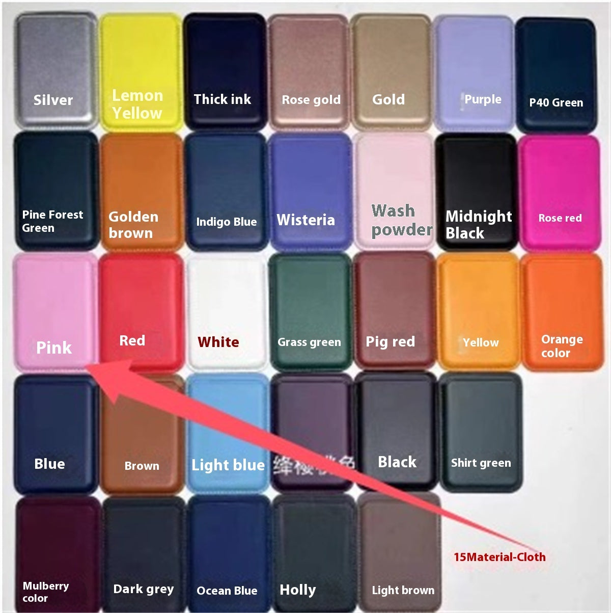 Funda magnética de cuero de lujo para tarjetas Magsafe | Proyect369