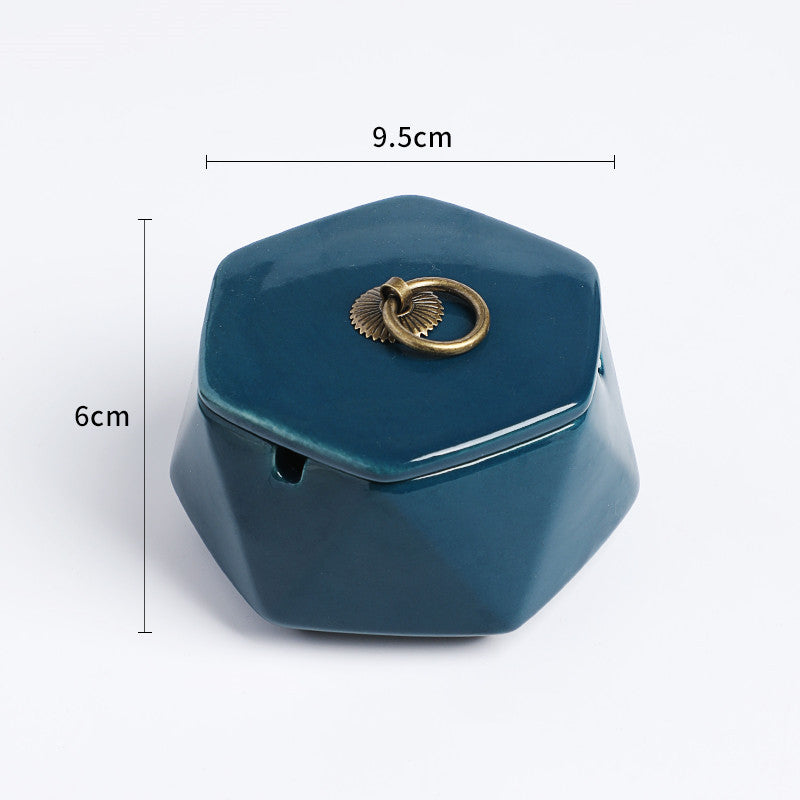 Cenicero de cerámica con tapa, diseño creativo y moderno | Proyect369