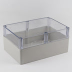 Electronic plástico caja impermeable electrical junction funda - White