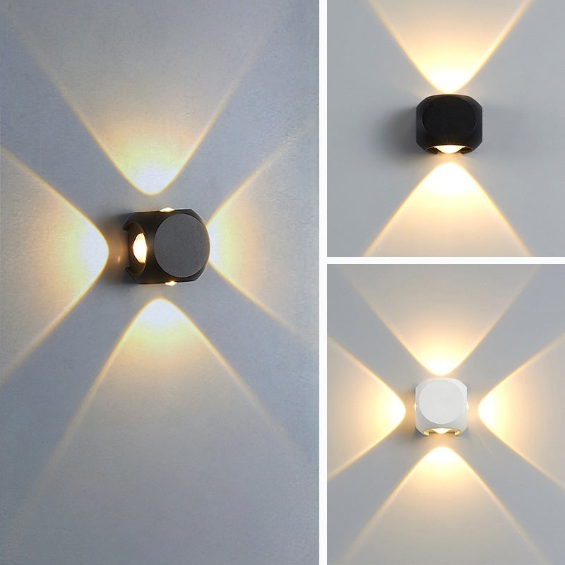 Simple Up And Down Illuminated Decorative Spherical Wall | Proyect369