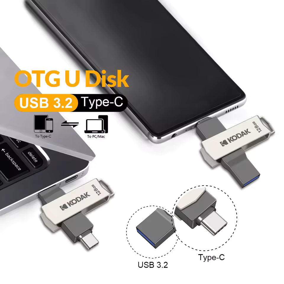 Kodak K273 Unidad Flash USB Alta Velocidad 3.2 Tipo C