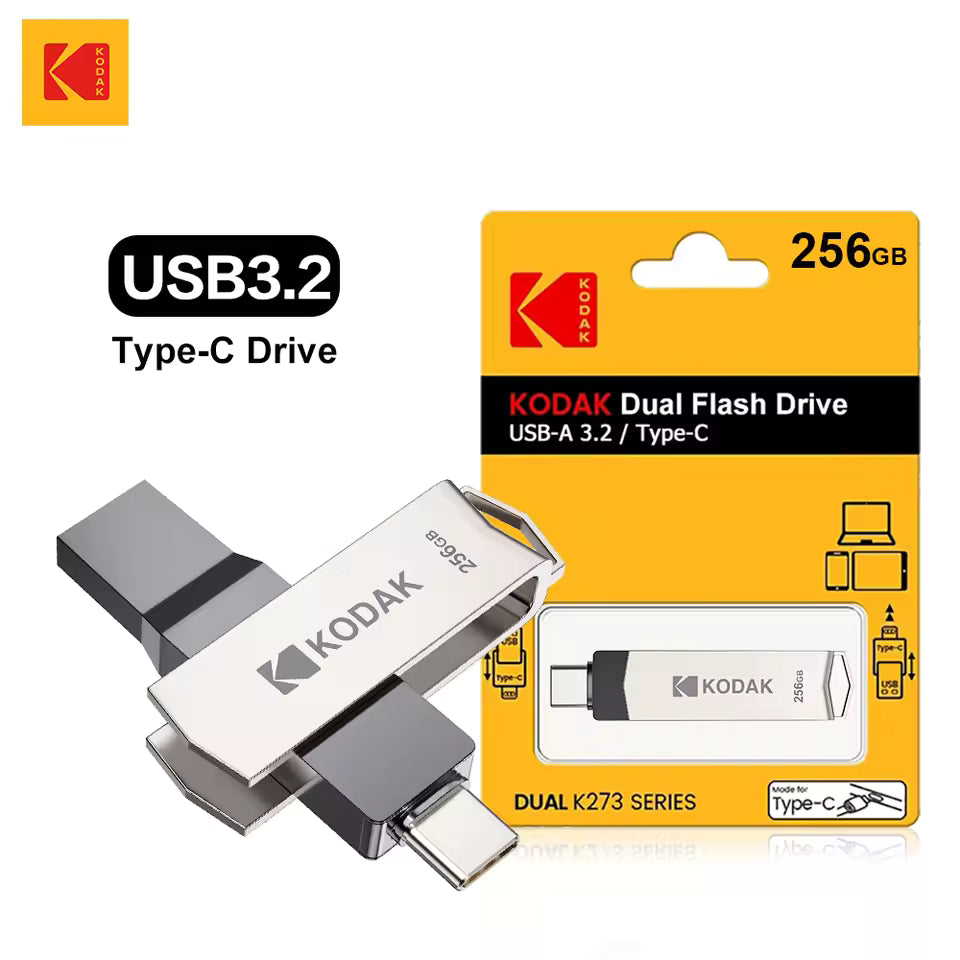 Kodak K273 Unidad Flash USB Alta Velocidad 3.2 Tipo C
