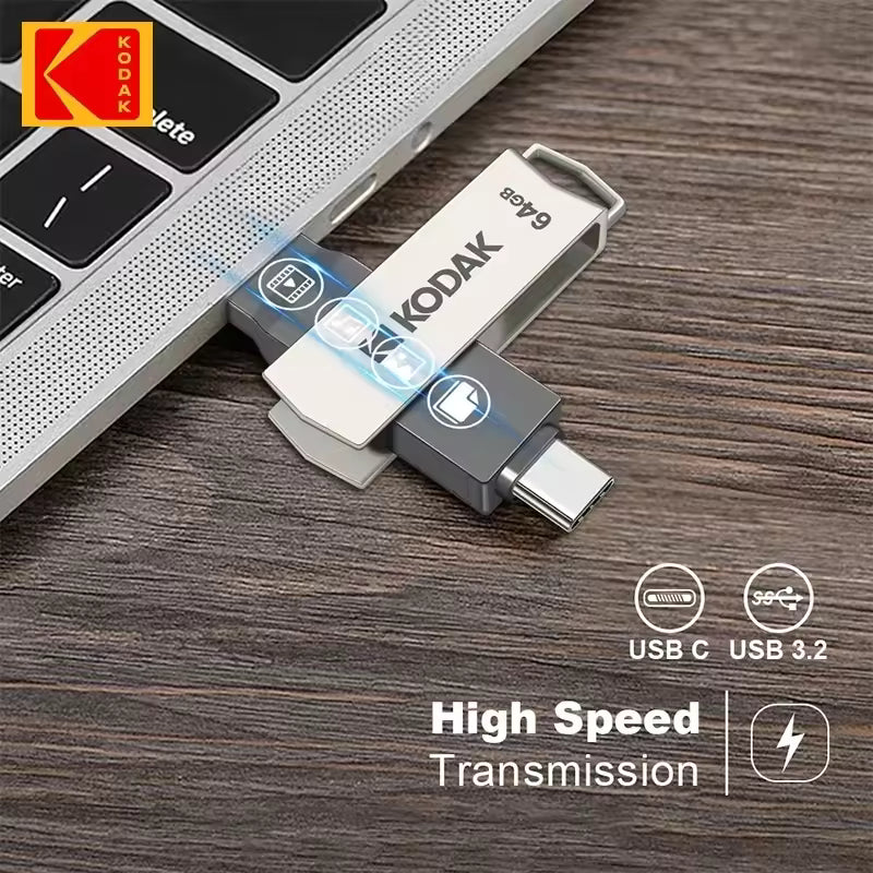 Kodak K273 Unidad Flash USB Alta Velocidad 3.2 Tipo C