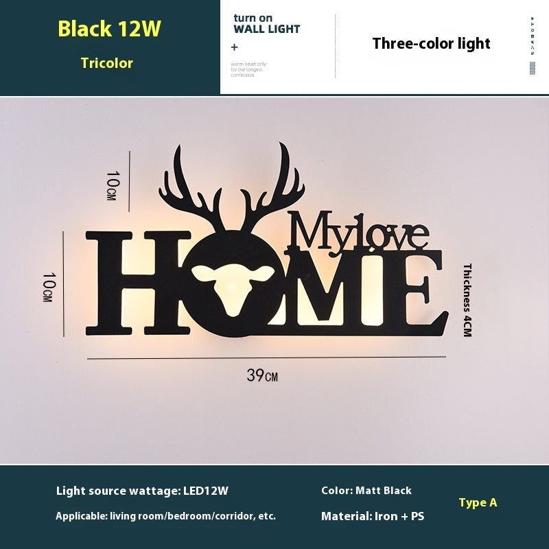 Led English Letter Wall Lamp Background Wall Creative | Proyect369