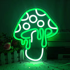 Led Neon Backboard Green Mushroom Transparent Acrylic Neon | Proyect369