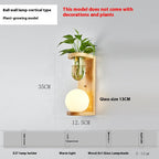 Simple Wooden Wall Lamp Bedroom Bedside Lamp | Proyect369