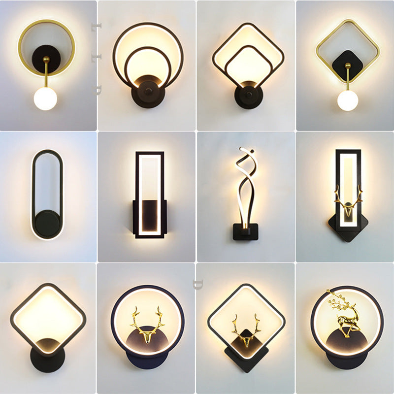 LED Bedside Bedroom Modern Minimalist Creative Wall Light | Proyect369