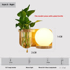 Simple Wooden Wall Lamp Bedroom Bedside Lamp | Proyect369