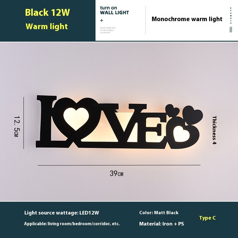 Led English Letter Wall Lamp Background Wall Creative | Proyect369