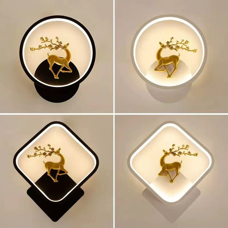 LED Bedside Bedroom Modern Minimalist Creative Wall Light | Proyect369