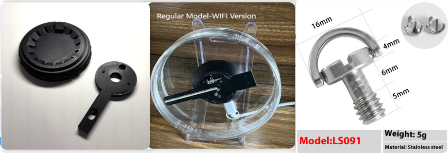 3D holográfico ventilador desk stand set | Proyect369