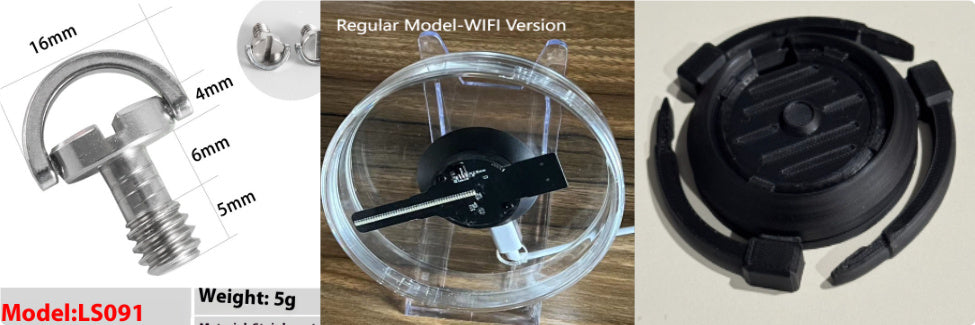 3D holográfico ventilador desk stand set | Proyect369