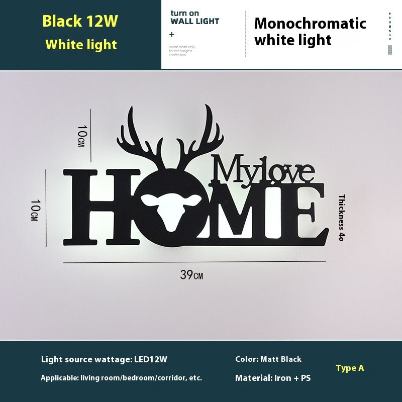 Led English Letter Wall Lamp Background Wall Creative | Proyect369