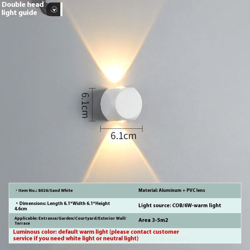 Simple Up And Down Illuminated Decorative Spherical Wall | Proyect369