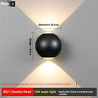 Simple Up And Down Illuminated Decorative Spherical Wall | Proyect369
