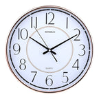 Pared clock oficina simple nordic atmosphere hogar fashion creative bedroom round clock - White