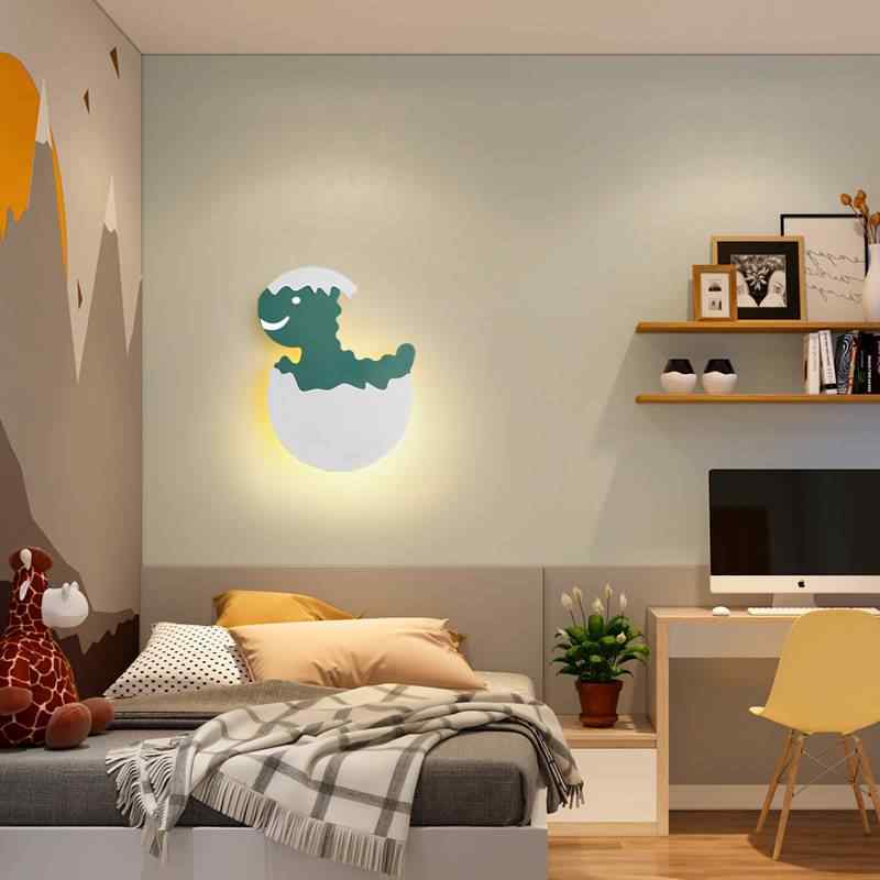 Lámpara de pared infantil con diseño de dinosaurio | Proyect369