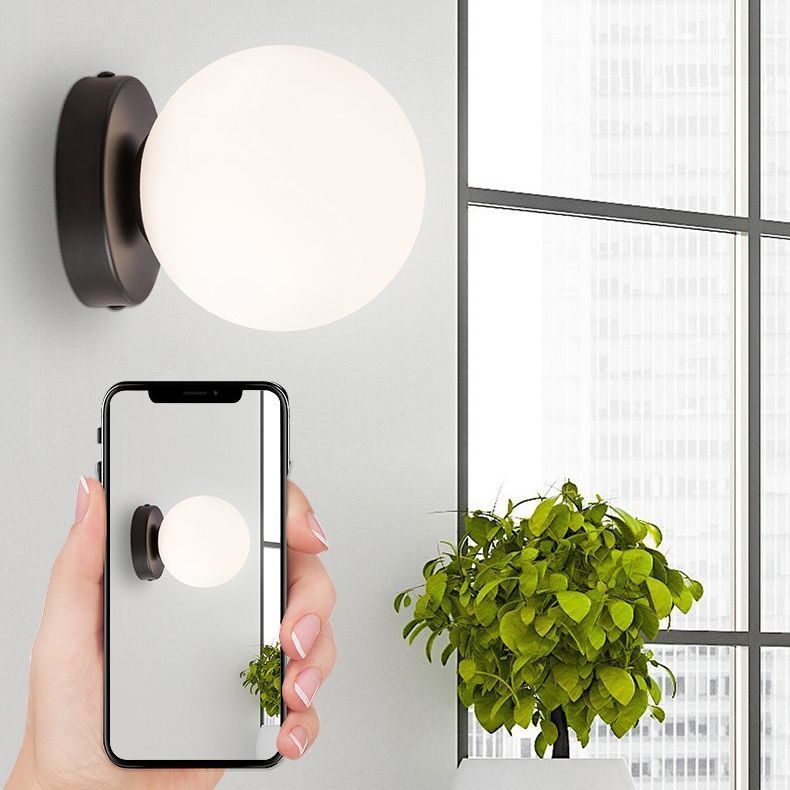 Nordic Simple Round Spherical Wall Lamp | Proyect369