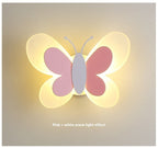 Lámpara de mariposa con dibujos animados creativos para dormitorio infantil | Proyect369